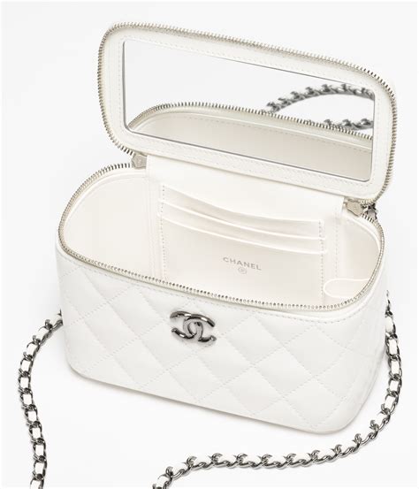 chanel white clutch bag|chanel clutch with chain 2020.